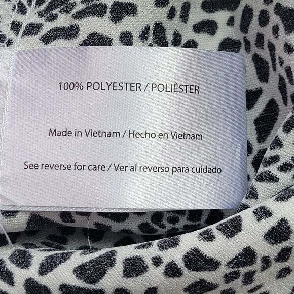 PEACE & PEARLS NWT Sz XL Print Wide Leg Animal Print Drawstring Pull On Palazzo - Picture 8 of 10